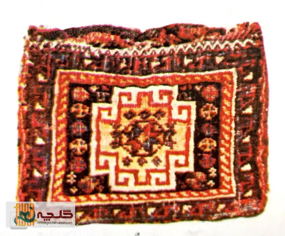 نماد چهارنگاره در قالی- خورجین قشقایی