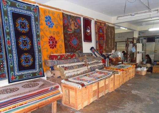 کارگاه تولید فرش در هندوستان