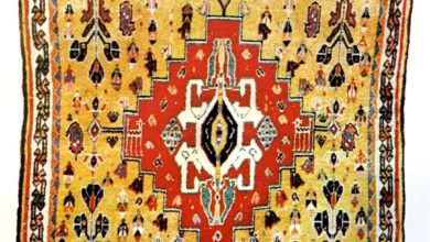 Photo of نماد چهارنگاره در قالی- خورجین قشقایی
